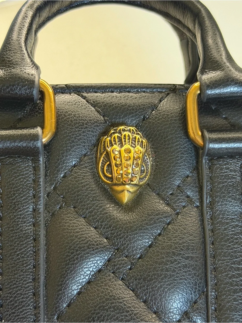 Kurt Geiger Black Kensington Bag Charm/Keychain & Card Holder